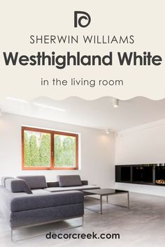 How to Use SW 7566 Westhighland White in the Living Room? A Living Room, Coordinating Colors, Modern Aesthetic, Sherwin Williams, Paint Color, The Space, Natural Light, Design Elements, How To Use