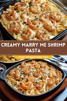 creamy mary me shrimp pasta with parmesan cheese