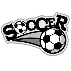 a soccer ball with the word soccer on it