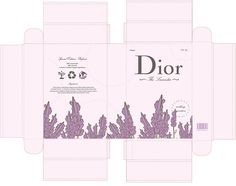 the packaging design for dior is shown