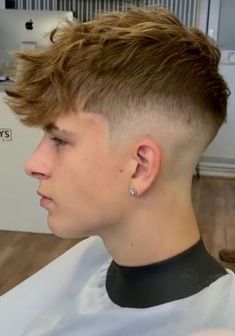 Short Hair Cuts For Boys Straight Hair, Messy Fringe Straight Hair Men, Fade Messy Hair Men, Messy Crop Top Haircut Men, Messy Fringe Men Hairstyles, Textured Fringe Mid Fade, Faded Haircut For Men Straight Hair, Messy Taper Hairstyle Men, Mid Fade Messy Hair