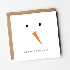 Making Christmas Cards, Snowman Faces, Minimalist Christmas, Christmas Greeting Card, December 2023, Black Card, Kids Birthday Cards