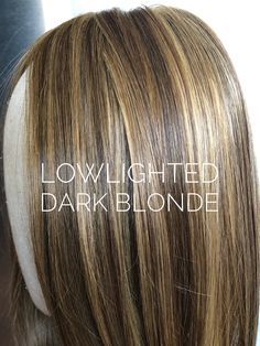 Synthetic Hair: Lowlighted Dark Blonde – Medium Length 14-15 Dark Blonde Hair Color, Brunettes Highlights, Highlights For Brunettes, Summer Hair Highlights, Brown Hair With Blonde Highlights, Dark Blonde Hair, Hair Color Ideas For Brunettes, Summer Hair Color For Brunettes, Hair Summer