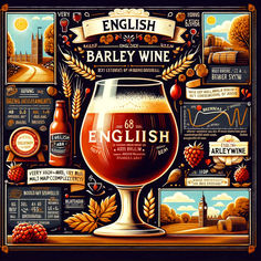 an image of a poster with different types of beer and its names in english on it