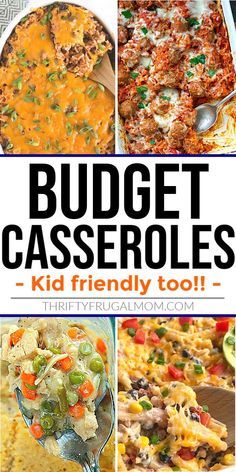 Budget Casseroles, Simple Weeknight Dinners, Cheap Family Dinners, Frugal Meal Planning, Big Family Meals, Budget Friendly Dinner