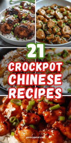 the 21 crockpot chinese recipes are ready to be eaten