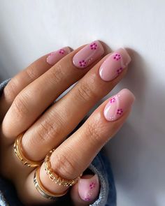 Short Pink Nails, Pink Nail Art, Pink Nail Designs, Short Nail Designs