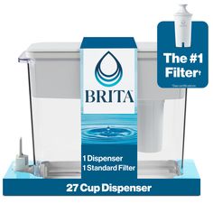 the brita dispenser is on display