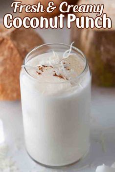 Coconut Punch, Coconut Drinks, Punch Recipe, Brown Spots Removal, Fresh Coconut, Coconut Recipes