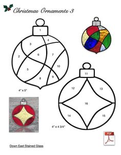 christmas ornames coloring pages for kids to color and learn how to draw them