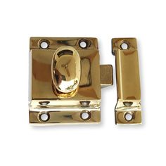 an image of a golden door handle on a white background