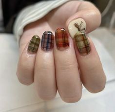 fall nails Quartz Nails, Plaid Nails, Hair Done, Nails Done