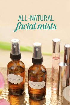 Take care of all your stress with All-Natural DIY Facial Mists. These mists smell wonderful, will keep you cool, and are great for your skin. One spritz and you will be awake with fabulous skin. Coffee Facial, Diy Facial, Natural Facial