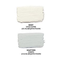 three shades of white paint with different colors