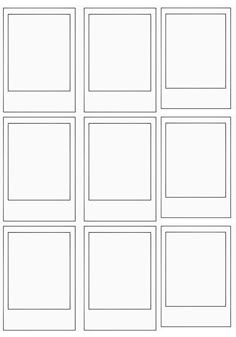 four square frames are shown in black and white, with the same size for each one