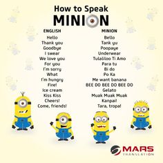 the minions song is written in english and spanish