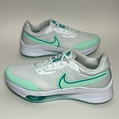 Nike Men Size 9w Air Zoom Infinity Tour Next% Golf Shoes White Mint New Without Box Never Worn Shoes Color, Air Zoom, Shoes White, Golf Shoes, New Nike, Men's Nike, Nike Men, Nike Shoes, Athletic Shoes