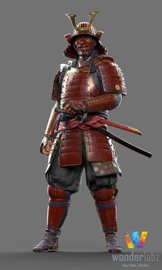 Armadura Ninja, Red Ninja, Last Samurai, Ronin Samurai, Japanese Art Samurai, Armor Drawing