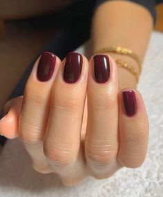 Cherry Mocha Nails, Mocha Nails, Cherry Mocha, Deep Red Nails, Chanel Nail Polish, Dark Red Nails, Chanel Nails, Fun Nail Colors, Manicure Colors