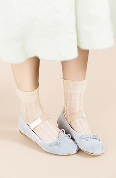 Solid and sheer stripes bring bold style to these sheer crew socks that add eye-catching detail to any ensemble Nylon Hand wash, line dry Made in Japan Nude Socks, Greek Columns, Cold Weather Hats, Vintage Towels, Camel Sweaters, Sheer Shorts, Candles For Sale, Mediterranean Sea, Basel