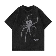 The Street Weaving Spider T-shirt is a unique and eye-catching piece of clothing that is sure to make a statement. Made from high-quality cotton, this t-shirt features a bold and intricate design of a spider weaving its web on a city street. The design is printed using state-of-the-art technology, ensuring vibrant colors and long-lasting durability. Free Scarf, Free Bracelet, Dream Clothes, Oversized Shirt, Unisex Fashion, Piece Of Clothing, Aesthetic Clothes, Stretch Cotton, Fashion Inspo Outfits