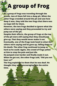 a poem written in front of trees with frog sitting on top of it and the text below