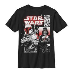 star wars t - shirt with darth vader and stormtrooper