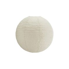 a round white paper lantern on a white background