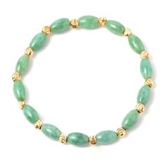 PRICES MAY VARY. Natural jade bracelet size: round beads 10mm/ barrel beads 16*8.5mm (18), suitable for wrist circumference 14-15cm (5-6 inches) Quality material: This jade bead bracelet is 100% natural, untreated and undyed jade, no metal, suitable for sensitive skin.(Natural jade is characterized by unique patterns and colors. Despite our efforts to depict the authentic colors in photos, variations may arise due to screen and lighting disparities.) Relieve fatigue: These stone beads are consid Jade Bead Bracelet, Cultural Traditions, Jade Bangle, Jade Bracelet, Jade Jewelry, Elastic Bracelet, Natural Jade, Jade Beads, Green Jade