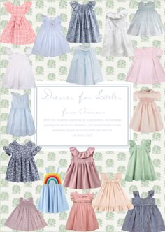 Amazon Baby Clothes, Wallpaper For Nursery, Smocked Baby Dresses, Adorable Dresses, Striped Dresses, Baby Icon, Julia Berolzheimer, Toddler Style, Baby Room Inspiration