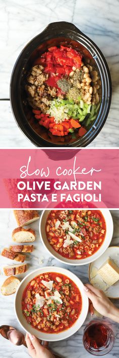 slow cooker olive garden pasta e fagioi