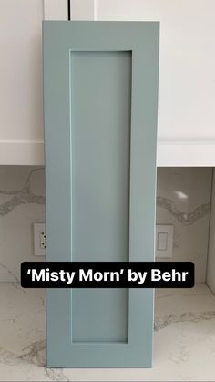 Misty Morn by Behr Behr Misty Morn, Behr Kitchen Cabinets Colors, Most Popular Green Paint Colors, South Facing Kitchen, Popular Green Paint Colors, Green Paint Colors For Kitchen, Paint Colors For Kitchen Cabinets, Colors For Kitchen Cabinets, Paint Colors For Kitchen