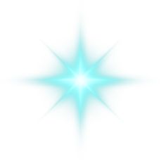 a white and blue star on a white background