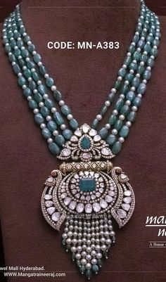 Mugal Jewellery, Polki Pendent, Coral Mala, Pendal Set, Rani Har, Long Necklace Indian, Moti Necklace, Fusion Jewellery, Tanishq Jewellery