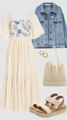 Summer Outfits Church, Cute Church Outfits, Outfits Church, Girly Summer Outfits, Cute Outfits Summer, Modest Girly Outfits, Church Fits, Modesty Outfits, Church Outfit