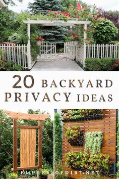 20 backyard privacy ideas that are easy to do in the back yard or front yard