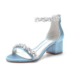 Category:Wedding Shoes,Sandals; Upper Materials:Satin; Embellishment:Zipper; Heel Type:Chunky Heel; Gender:Women's; Toe Shape:Open Toe; Type:Bridal Shoes; Style:Minimalism; Heel Height(inch):2-3; Outsole Materials:Rubber; Closure Type:Zipper; Listing Date:02/24/2023; Production mode:Self-produce; 2024 Trends:Bling Bling,Sparkling Shoes; Foot Length:; Foot Width:; Size chart date source:Provided by Supplier.; US Size:null; UK Size:14.5; EU Size:50 Sparkling Shoes, Wedding Shoes Sandals, Sandals Patterns, Modern Sandals, Sparkle Shoes, Trendy Sandals, Bridal Sandals, Bling Shoes, Wedding Sandals