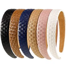 -Rich In Quantity: You Will Receive 6 Pieces Of Leather Head Bands In Different Colors, Such As Black, Beige, Pink, Navy, Brown, White, Which Can Be Easily Matched With Your Various Hair Styles, And You Can Use It At Anywhere, Whether You Are In Office Or At Home -Lightweight To Use: Our Hairband For Girls Measure About 5.12 Inches In Diameter, And The Width Is About 1.18 Inches, Which Has Good Elasticity, Suitable For Most People To Use, And Will Not Cause Too Much Burden On Your Head -Non-Slip Black Masquerade Mask, Jewelry Display Organizer, Leather Headband, Face Washing, Washing Face, Clear Backpack, High Neck Bra, Leather Headbands, Headband For Women