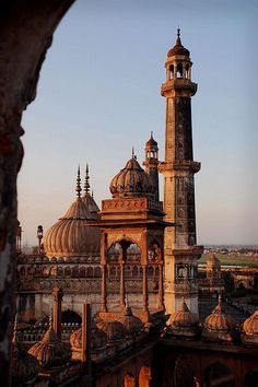 an old building with many domes and towers