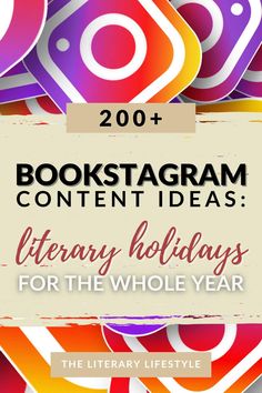 bookstagramgram with the title library holidays for the whole year, and an image of colorful