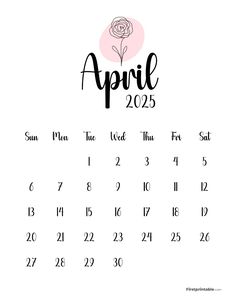 a calendar with the word aprie on it