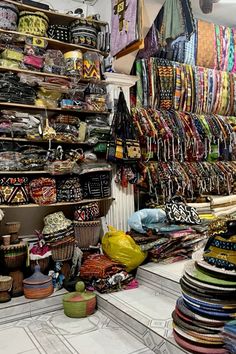 a store filled with lots of different types of bracelets