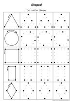 the shape and pattern worksheet is shown for children to learn how to draw shapes