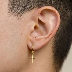 What's included? 1 PAIR of 18k Gold Plated Male Earring Cross Dangly JustinWidth: 0,5 inchesHeight: 1,02 inchesWeight: 0,07 ozMaterial: 18k Gold Plated Colours may differ slightly due to screen differences. The 18k Gold Plated Male Earring Cross Dangly Justin is a great gift for you to give to a friend or boyfriend.CODE Male Earrings is an online store dedicated to sell earrings for men. Check out all the clip on, hoop earring options with CODE.4 steps to buy your male earring at CODE.1. Choose Dangly Earrings Men, Male Earrings, Gold Earrings Indian, Earrings Indian, Earrings For Men, Men Earrings, Dangly Earrings, Clothing Ideas, Piercing Jewelry