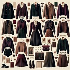 Cute Outfits Dark Aesthetic, Academic Capsule Wardrobe, Dark Academia Aesthetic Clothes Women, Downtown Dark Academia, Dark Academia Professor Outfit, Dark Academia Inspired Outfits, College Professor Aesthetic Woman, Academic Clothes Aesthetic, Dark Academia Burgundy