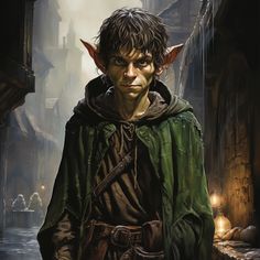 a painting of a man dressed as elf