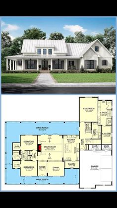 two story house plans with an open floor plan, and a second story one story home