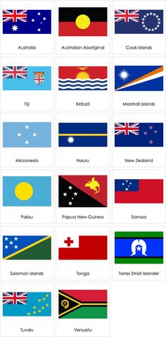 the flags of australia and other countries