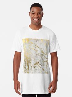 MARMOR GOLD • Entdecke einzigartige Designs und Motive von unabhängigen Künstlern. Pretty Clouds, Bright Sunshine, Water Patterns, White Cherries, Long T, Long T Shirt, Long Tshirt, Style Ideas, Tshirt Colors