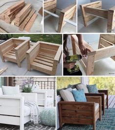 the steps are made out of wooden pallets